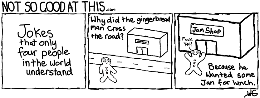 Not So Good At This Comic #20 - Gingerbread Man